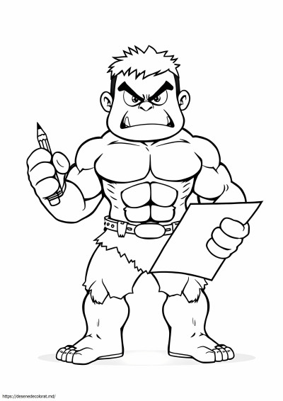 Desen pentru hulk