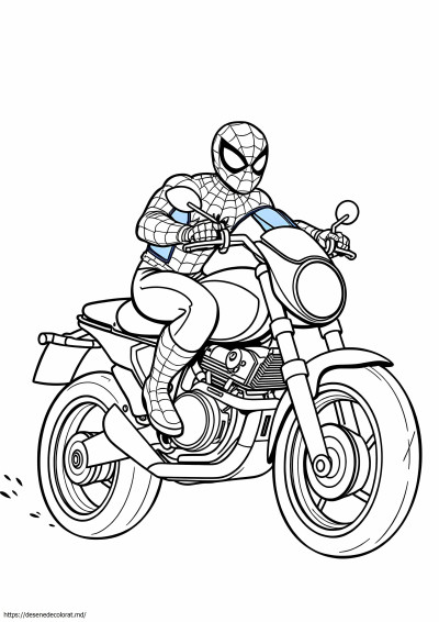 Motocicleta spiderman