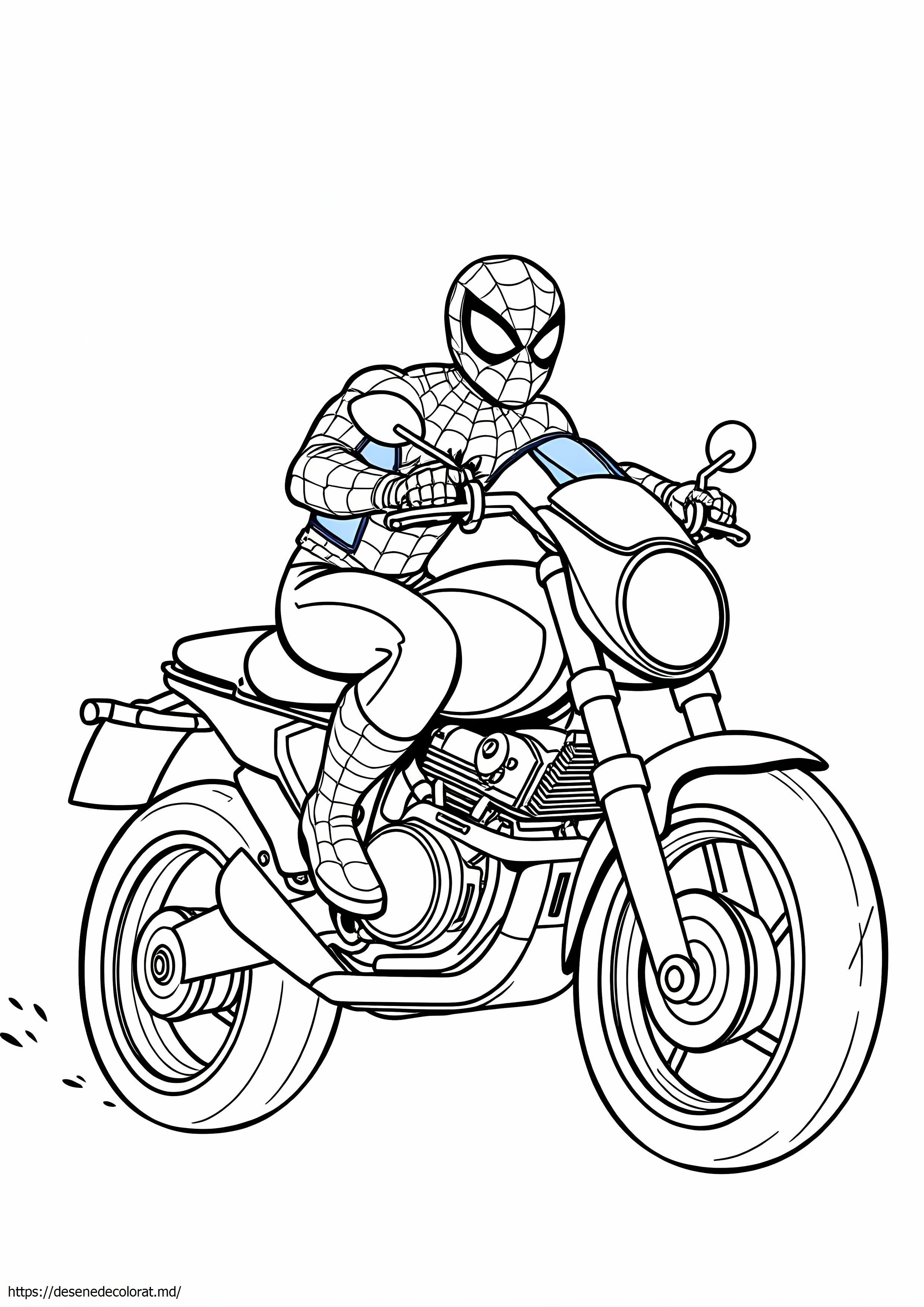 Motocicleta spiderman