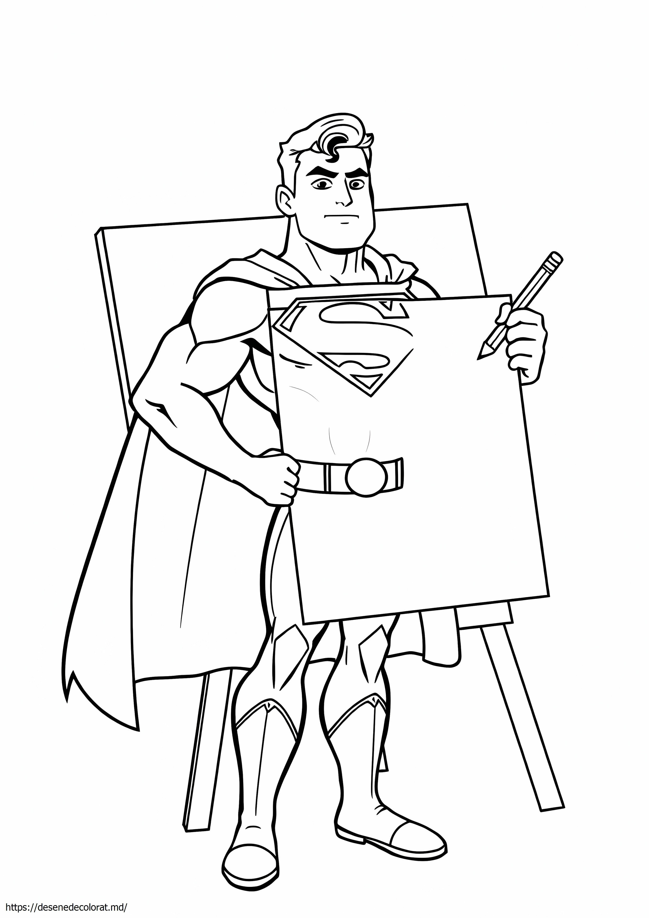 Superman desen pentru