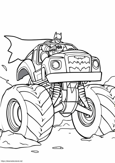 Camion monstru batman spiderman