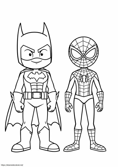 Ușor Batman Spiderman