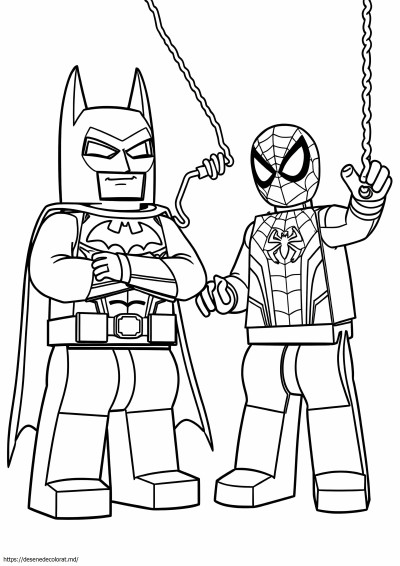 Lego batman și spiderman