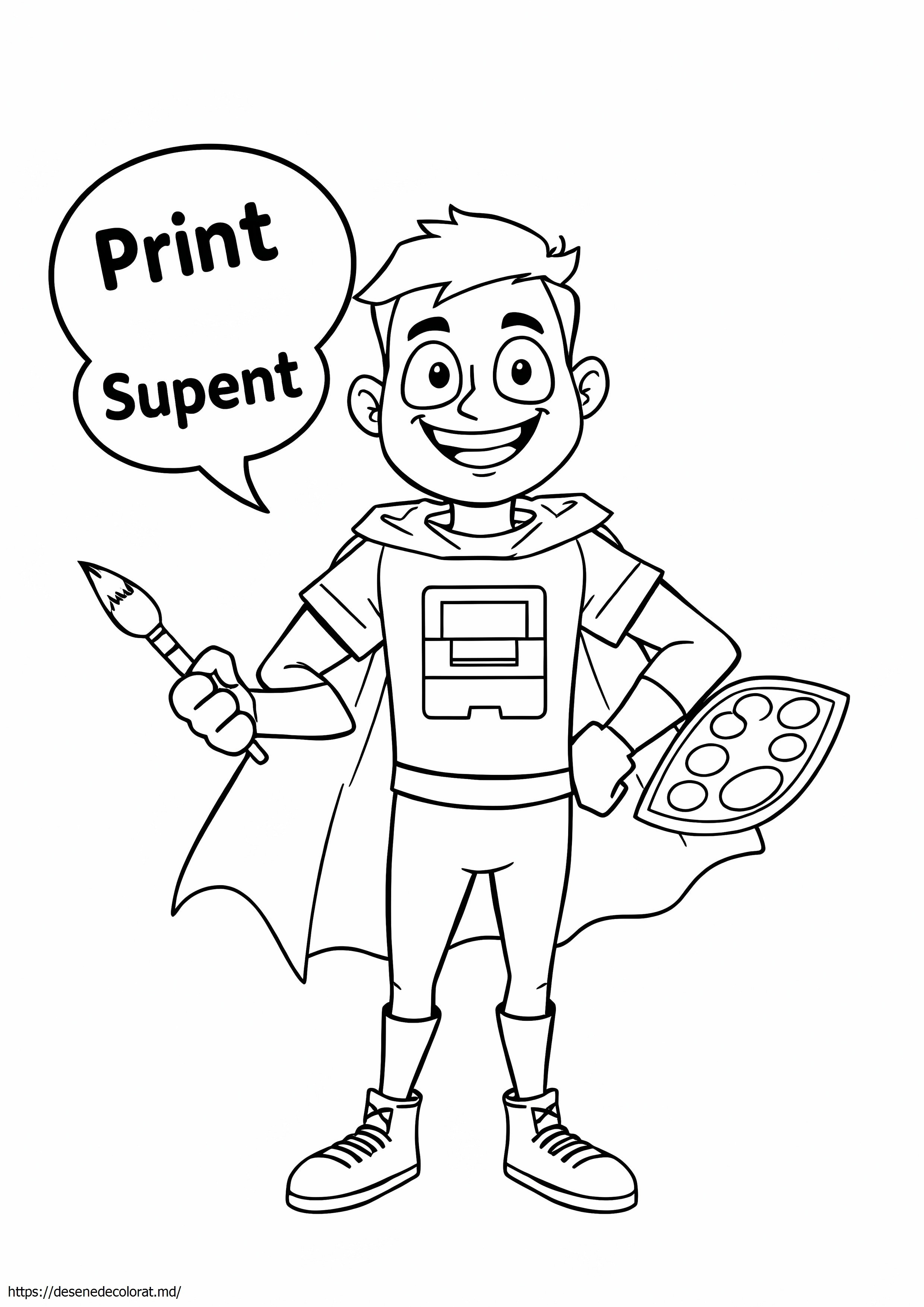 Imprimare super-erou