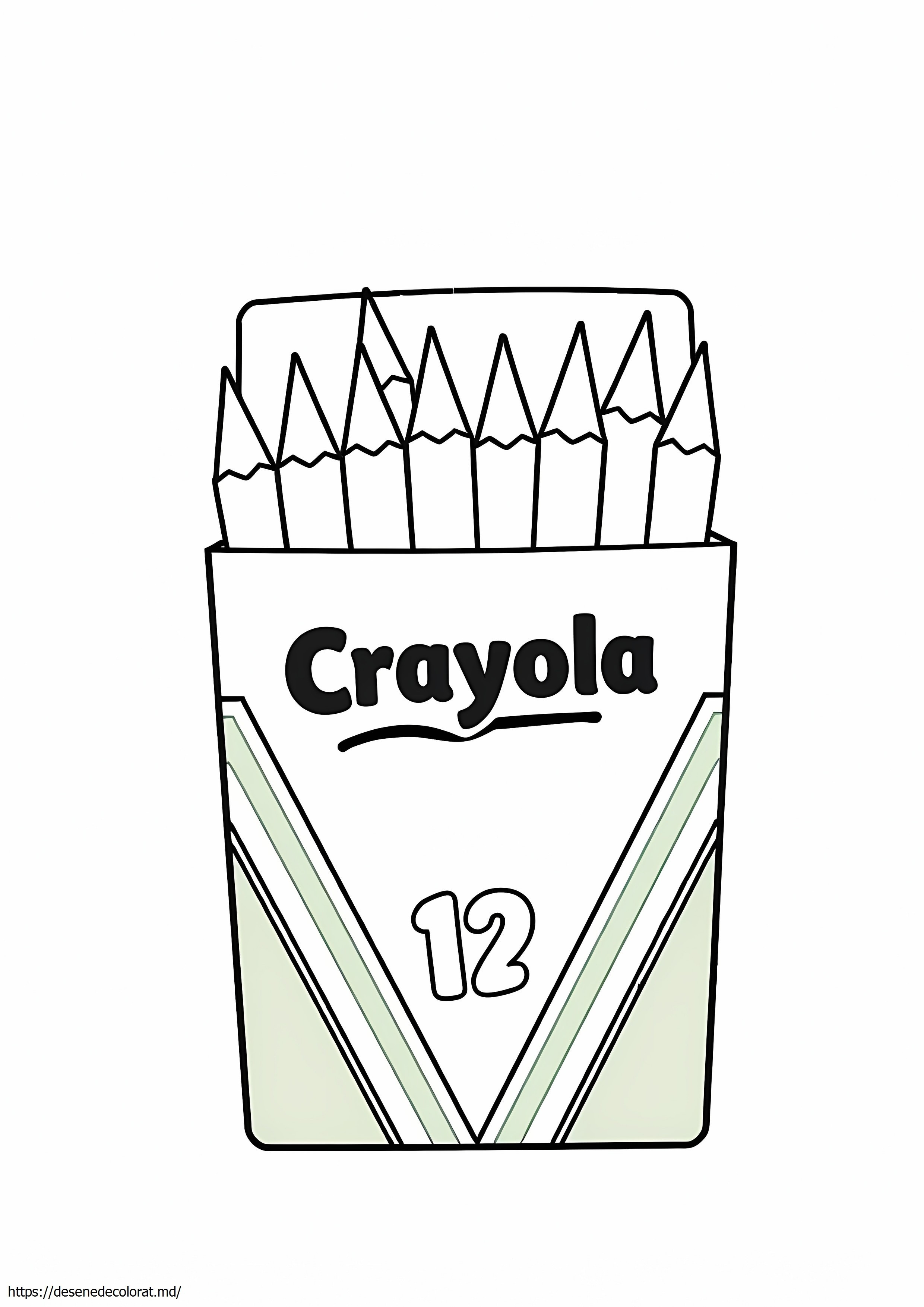 Pachet de 12 creioane colorate crayola