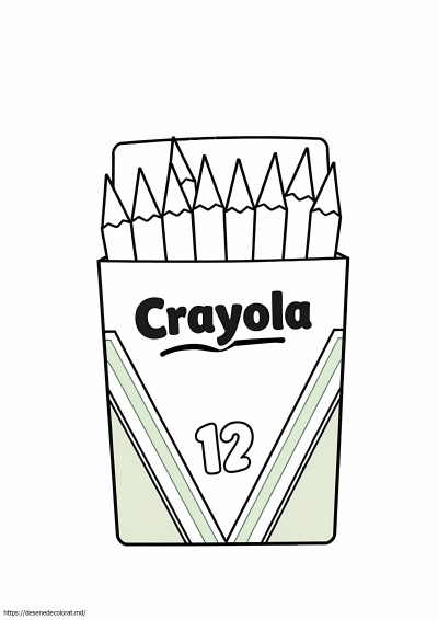 Pachet de 12 creioane colorate crayola