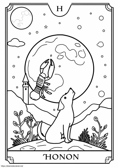 Carte de tarot lunar