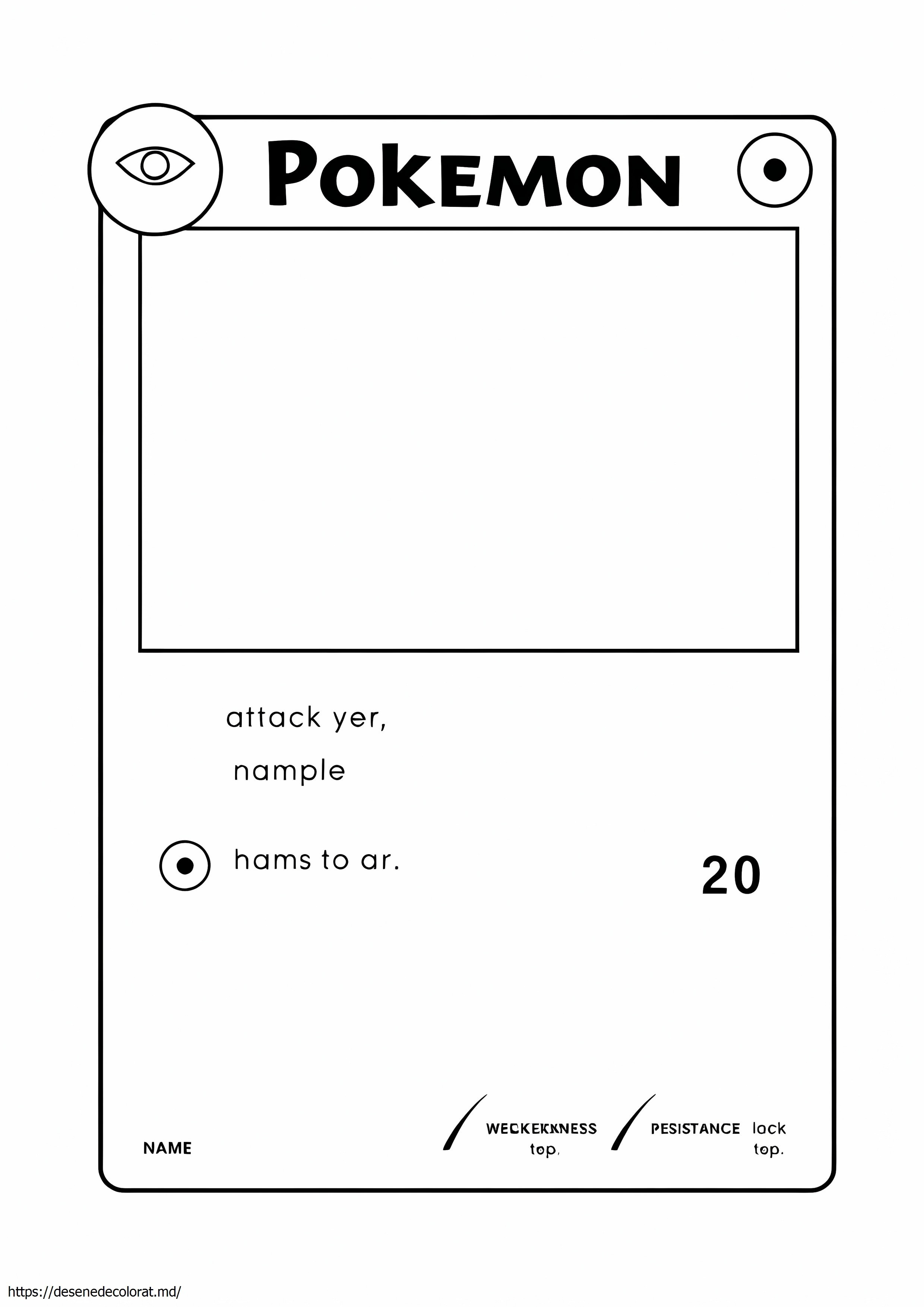 Carte pokemon goală