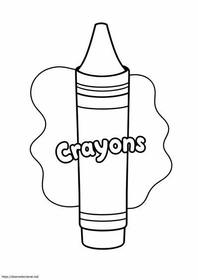 Șablon de creion crayola