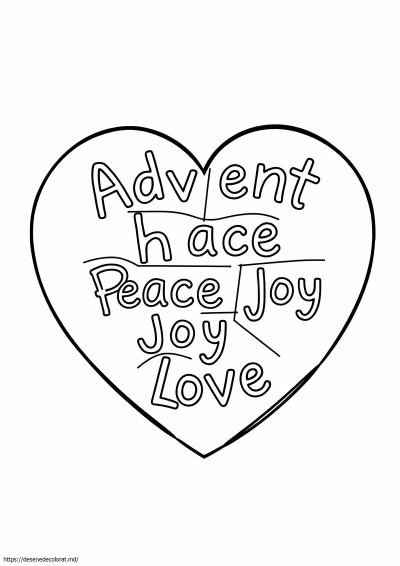 Advent speranță pace bucurie iubire