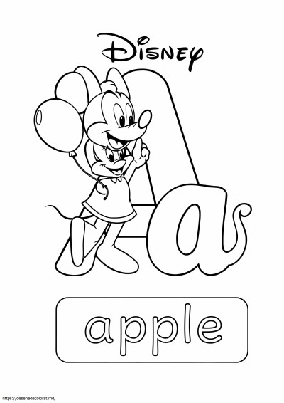 Litere alfabetului disney