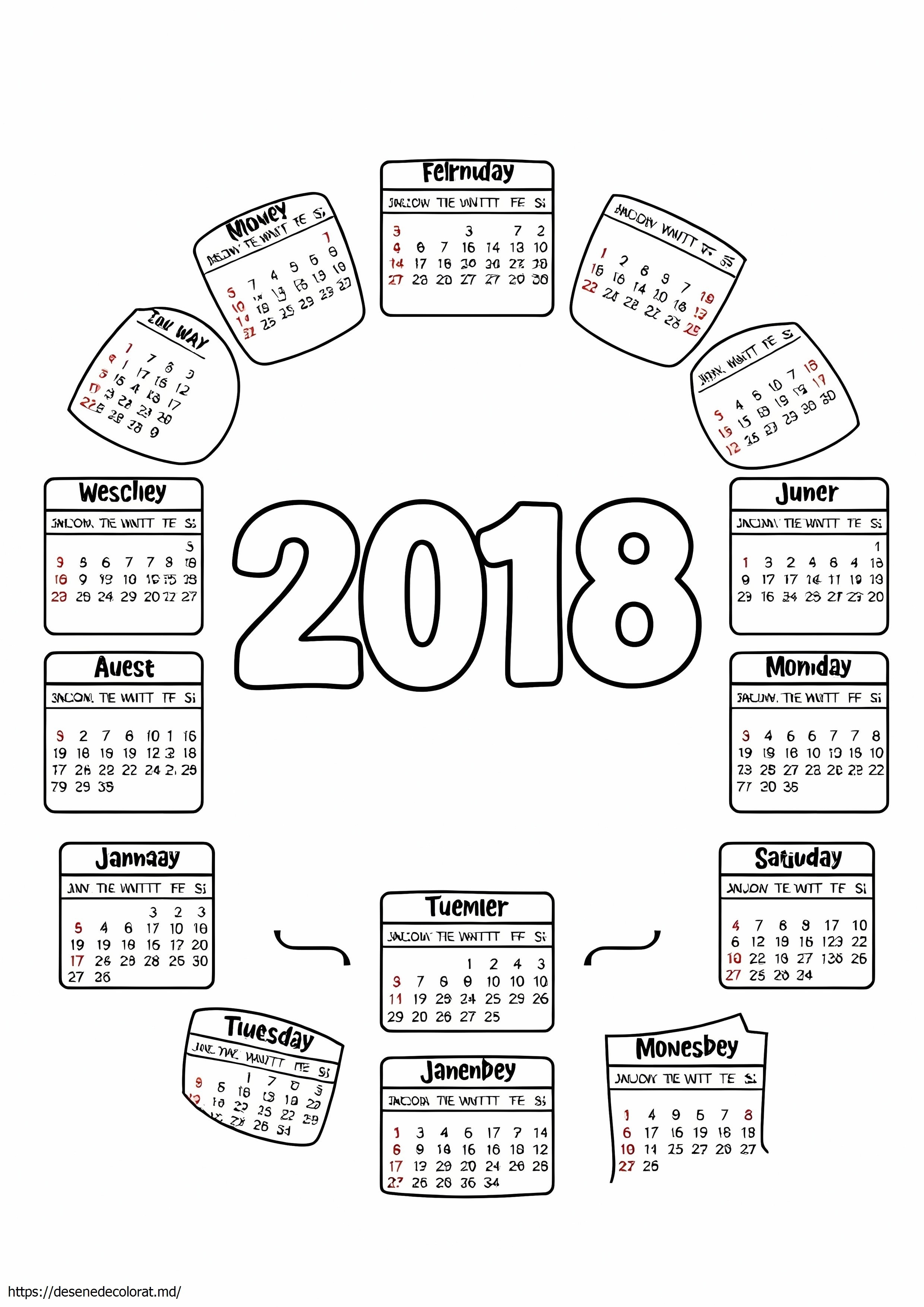 Calendarul 2018