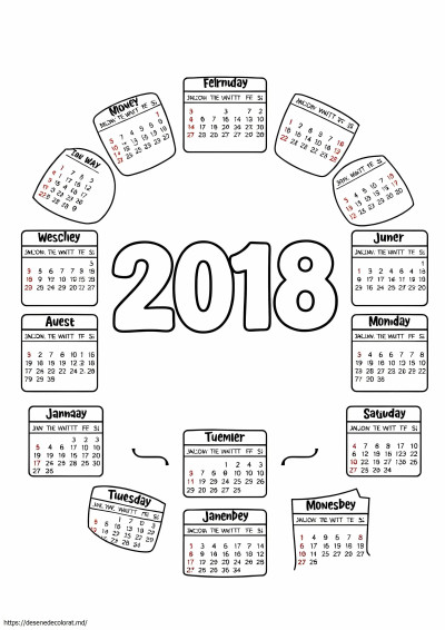 Calendarul 2018