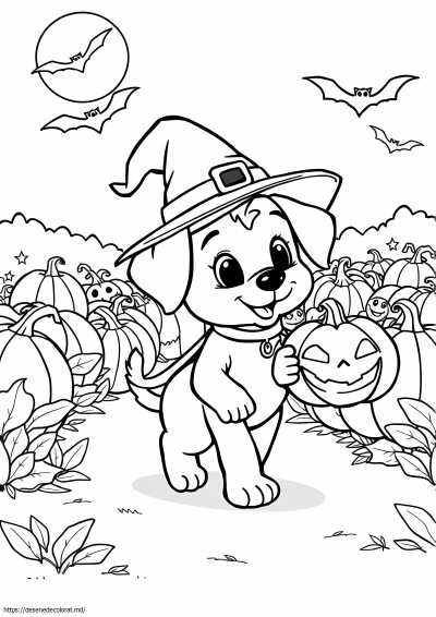 Adorabil catelus de Halloween
