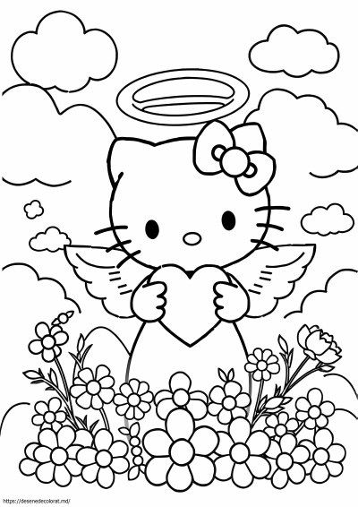 Înger hello kitty