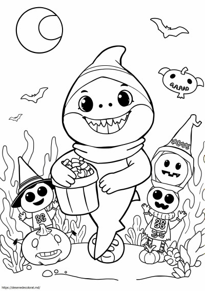 Pui de rechin de Halloween