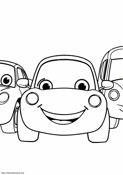 Mașini cu personaje de desene animate