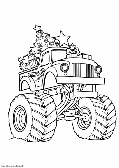 Camion monstru de Crăciun