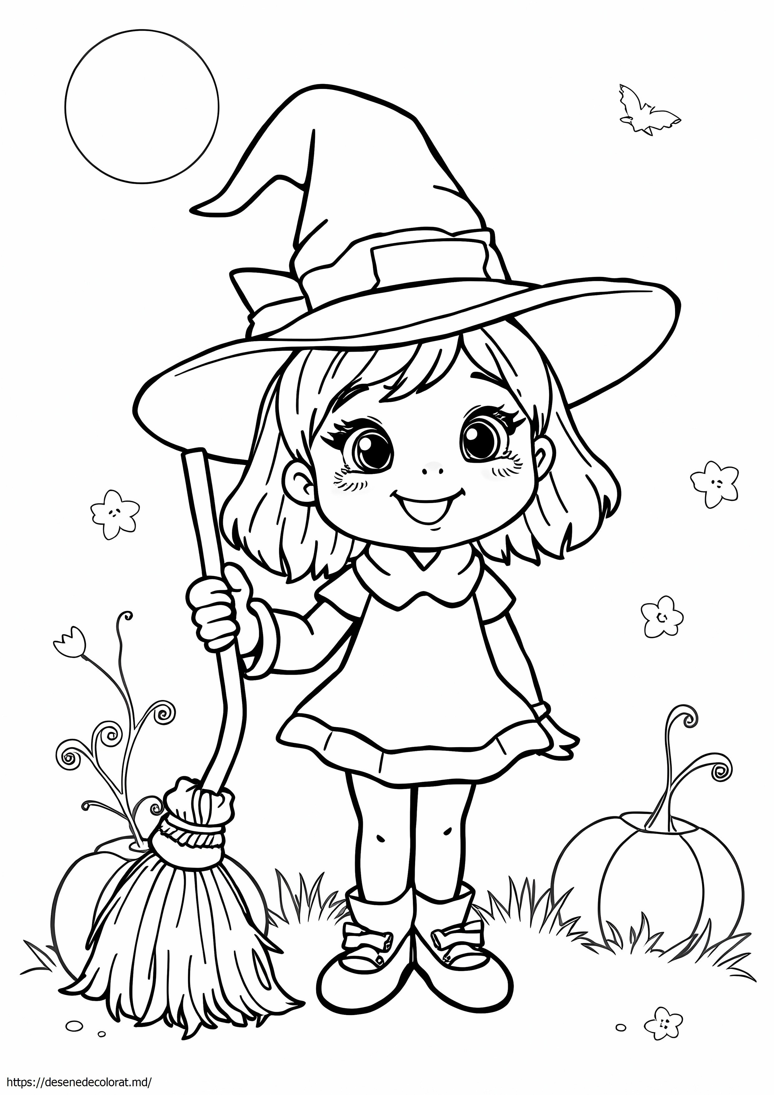 Fată drăguță de Halloween