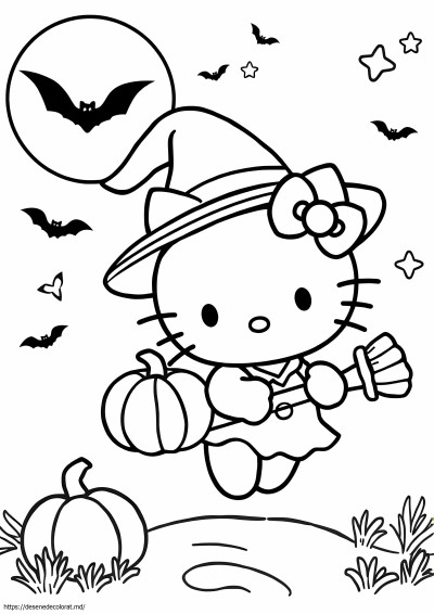 Drăguț hello kitty halloween