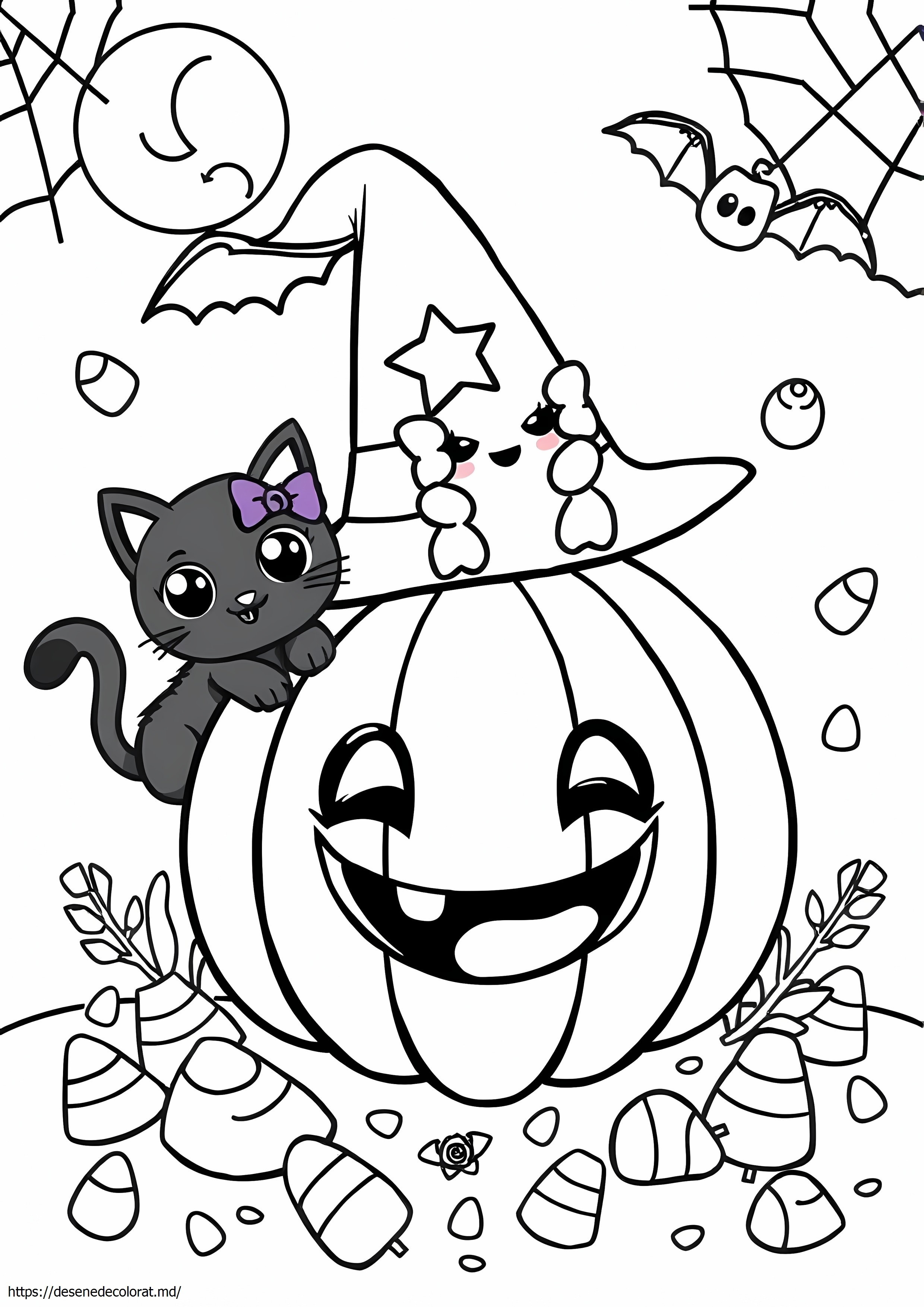 Drăguț kawaii de Halloween