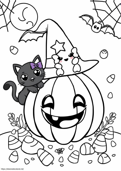 Drăguț kawaii de Halloween