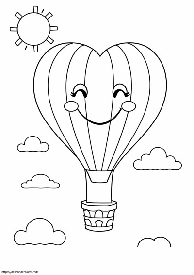 Drăguț balon cu aer cald