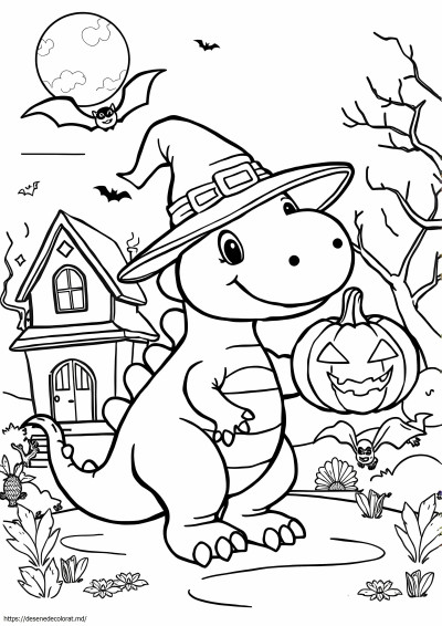 Dinozaur de Halloween