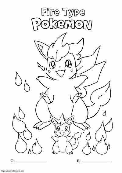 Pokemon de tip foc
