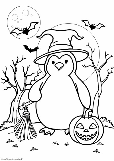 Pinguinul de Halloween