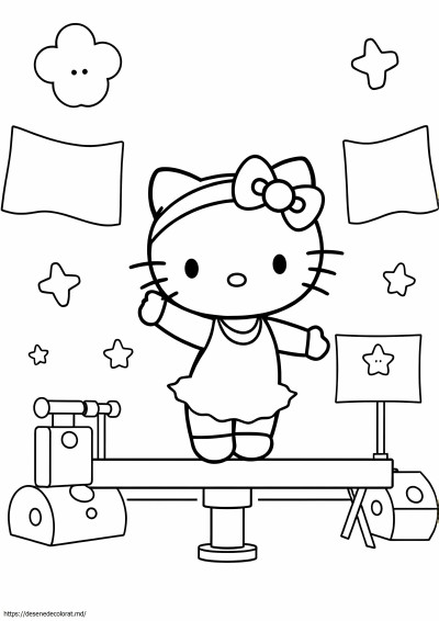 Hello Kitty gimnastica