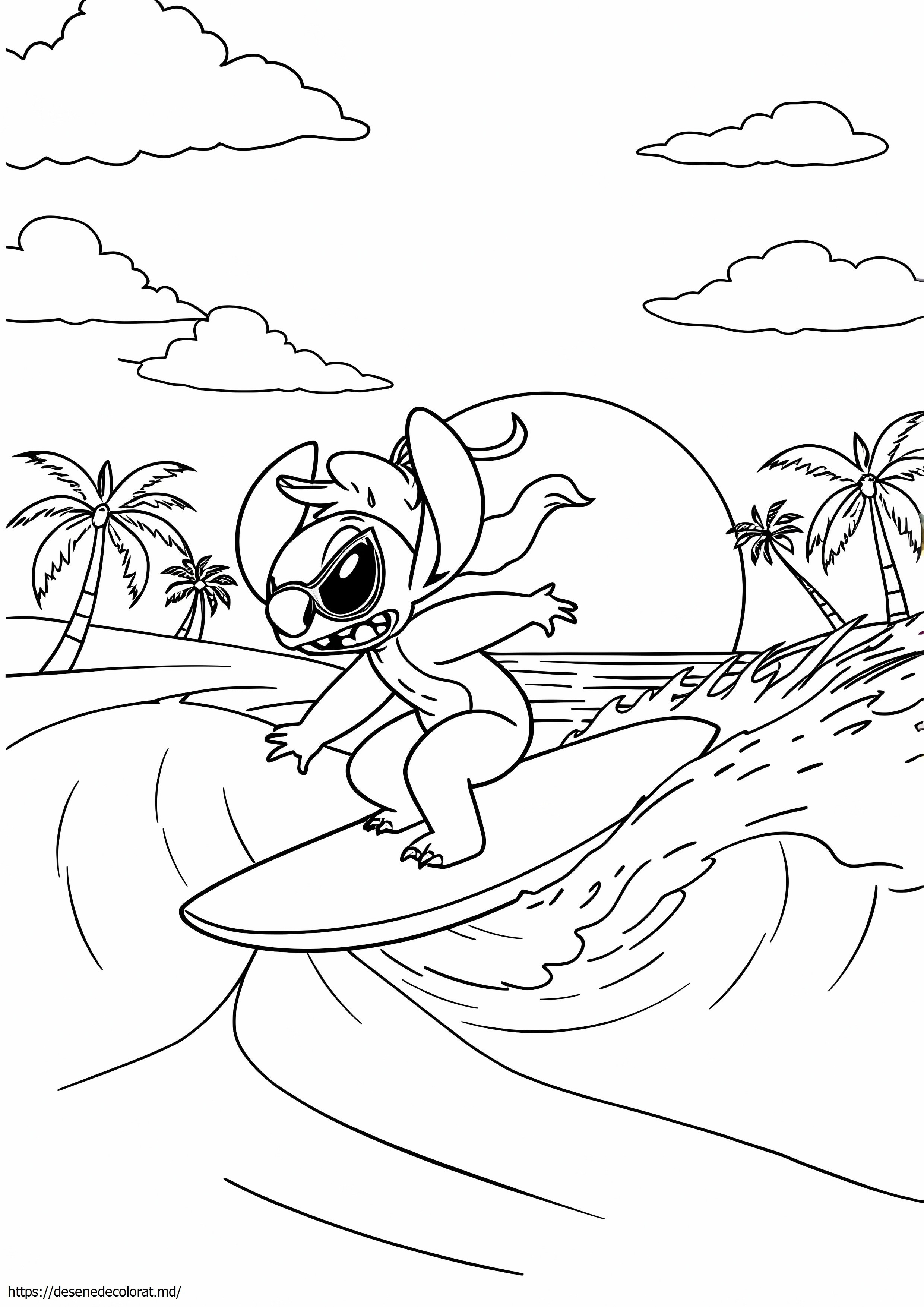 Surfing lilo și stitch