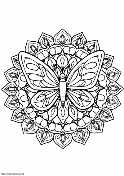 Mandala fluture