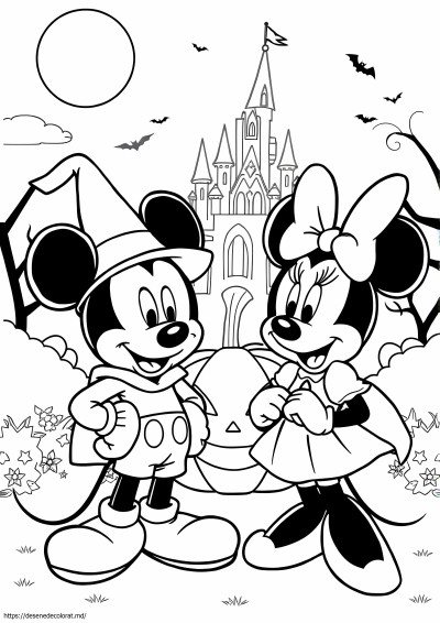 Mickey și minnie halloween