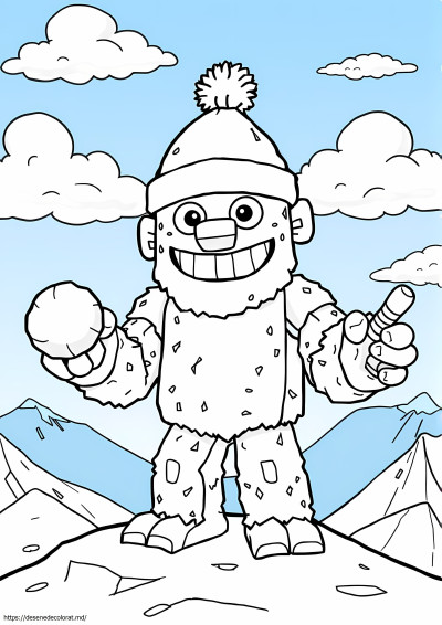 Golem de zăpadă mutant de minecraft