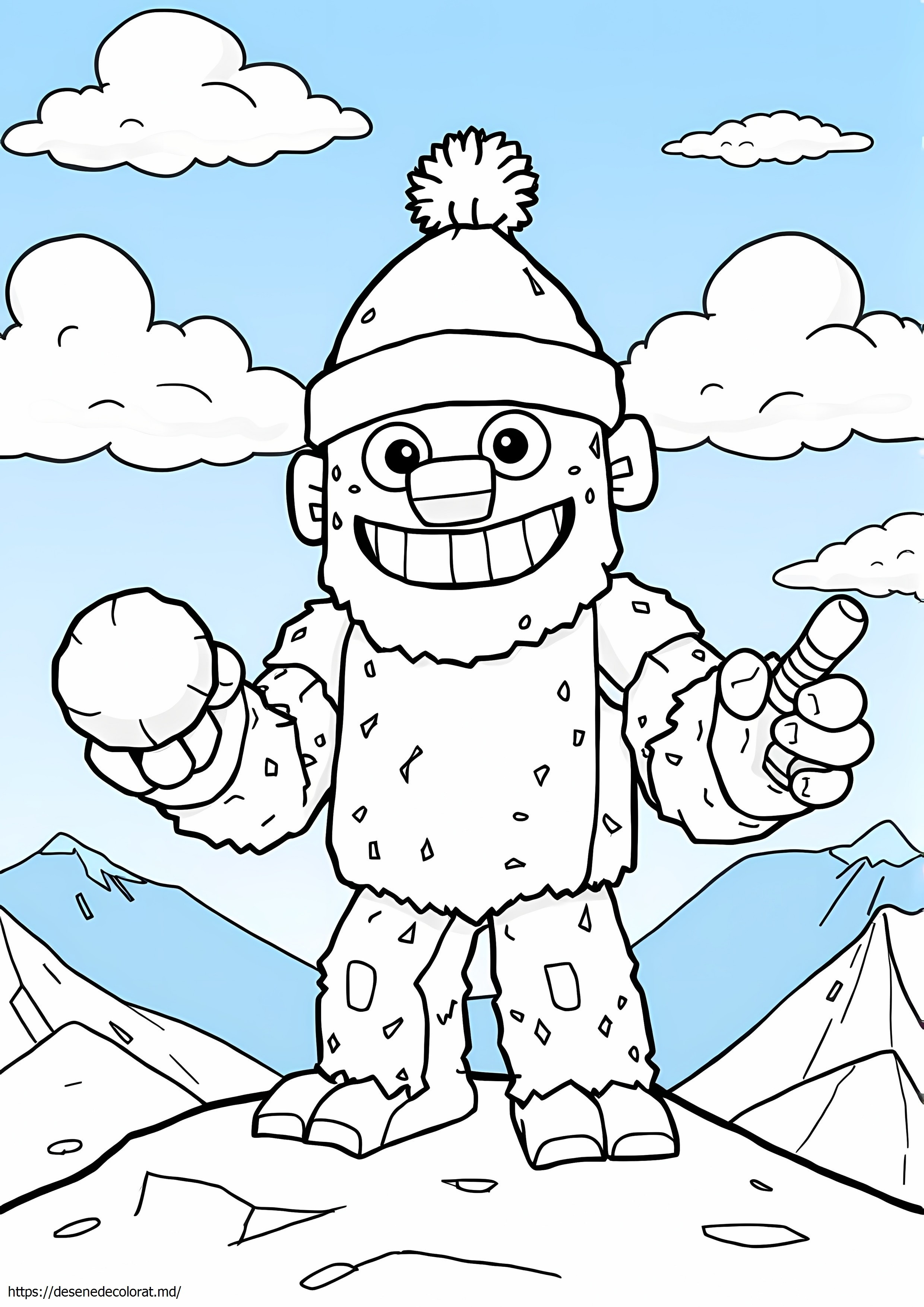 Golem de zăpadă mutant de minecraft