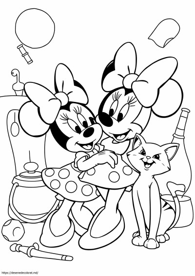 Minnie mouse și figaro
