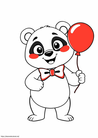 Panda devenind roșu