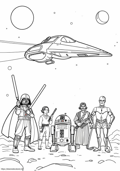 Personaje de desene animate Star Wars