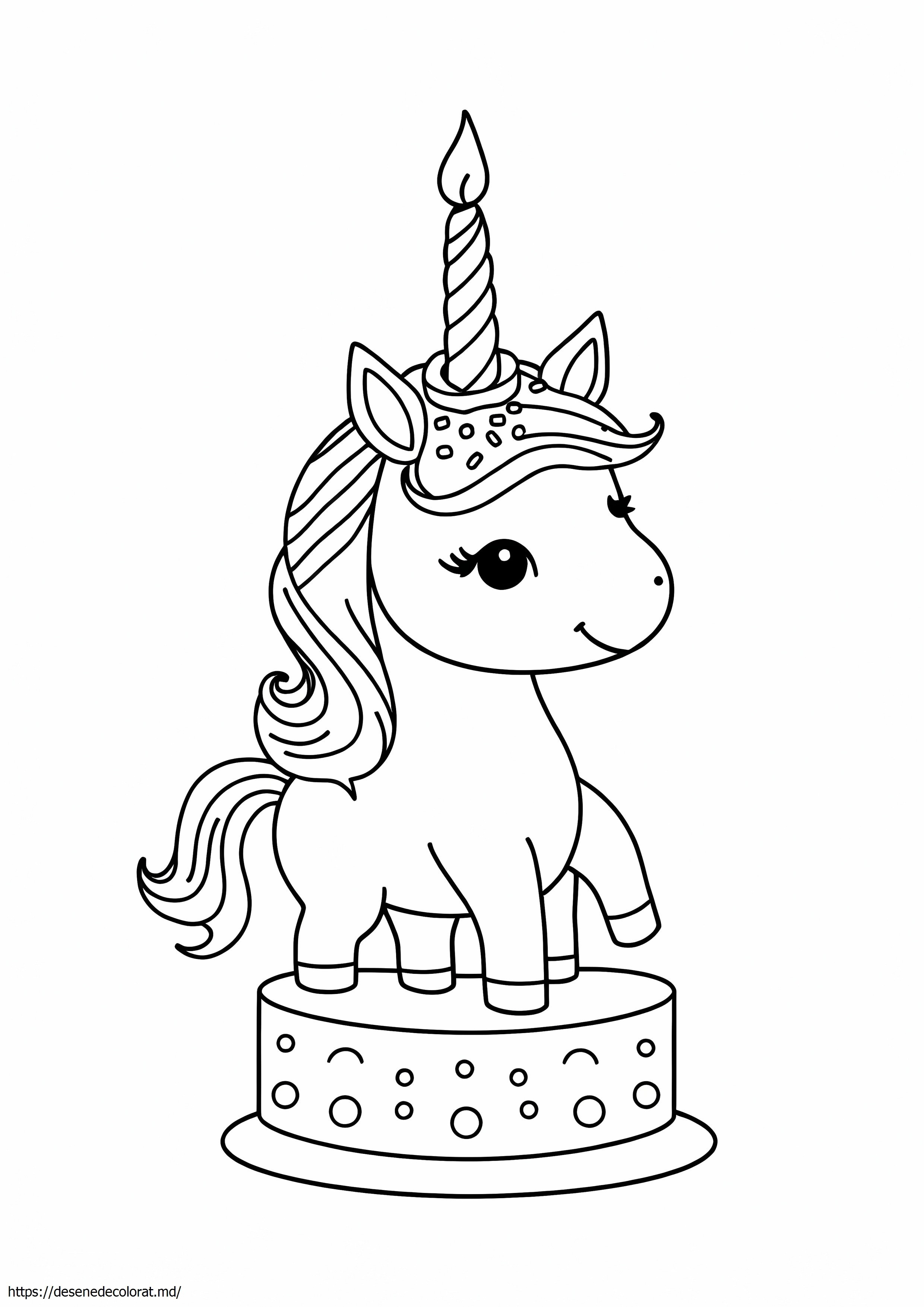 Tort de aniversare cu unicorn