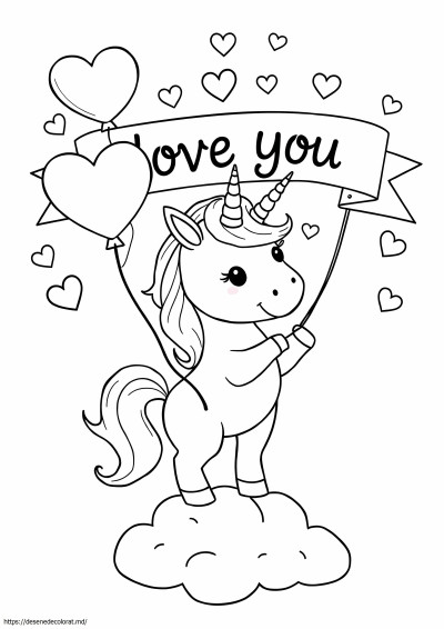 Unicorn ziua îndrăgostiților