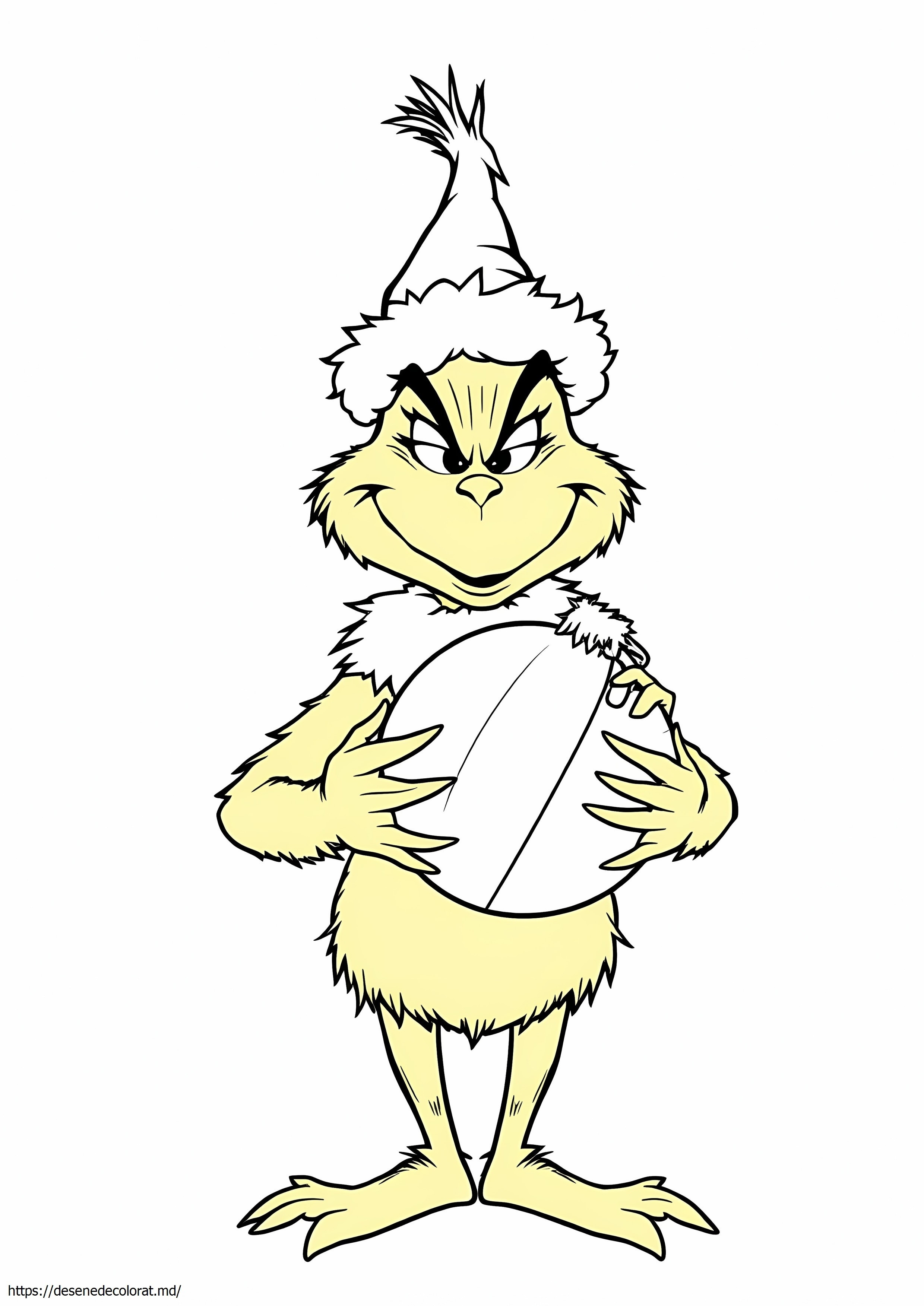 Grinch ținând ornament