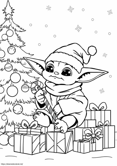 Baby yoda Crăciun