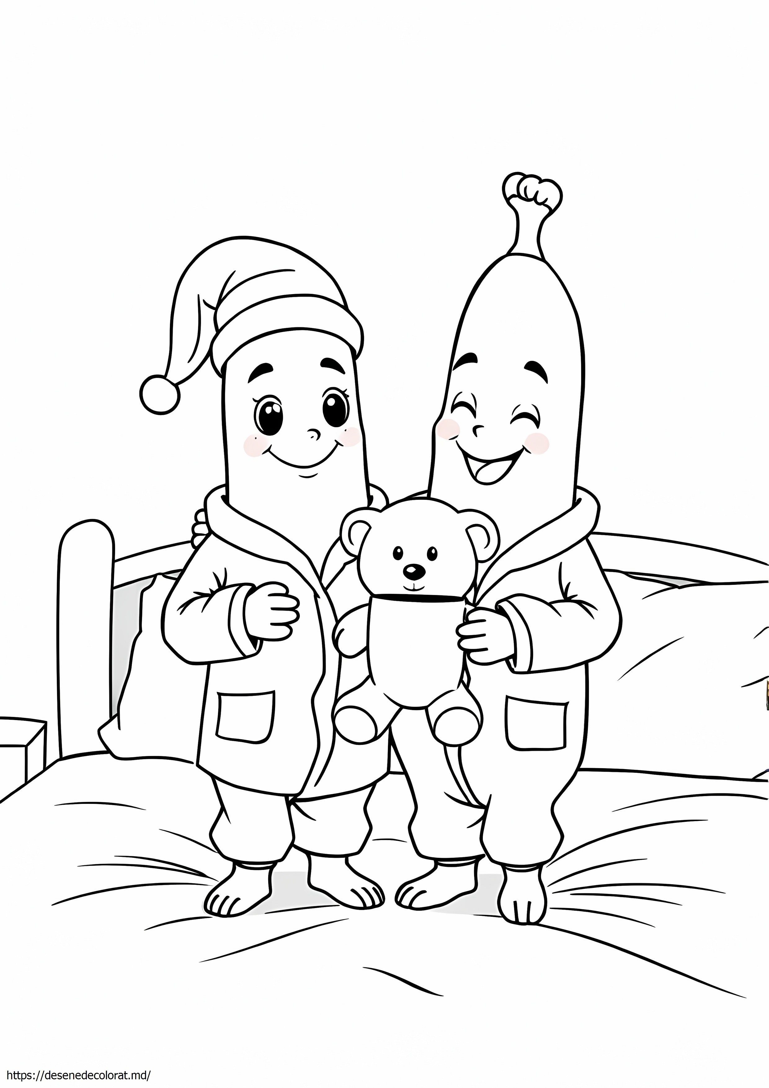 Banane în pijamale