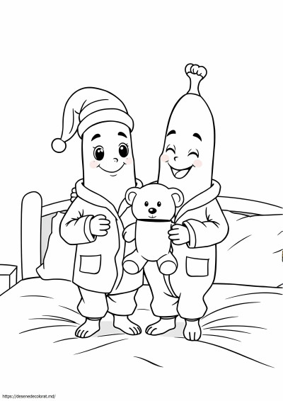 Banane în pijamale