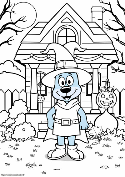 Halloween albastru