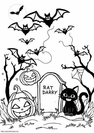 Halloween alb-negru
