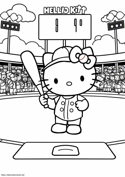 Hello kitty baseball
