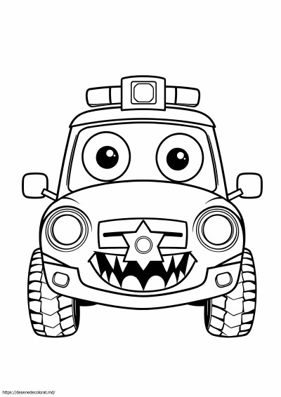 Mașină monstruoasă de poliție