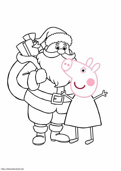 Mos craciun peppa pig